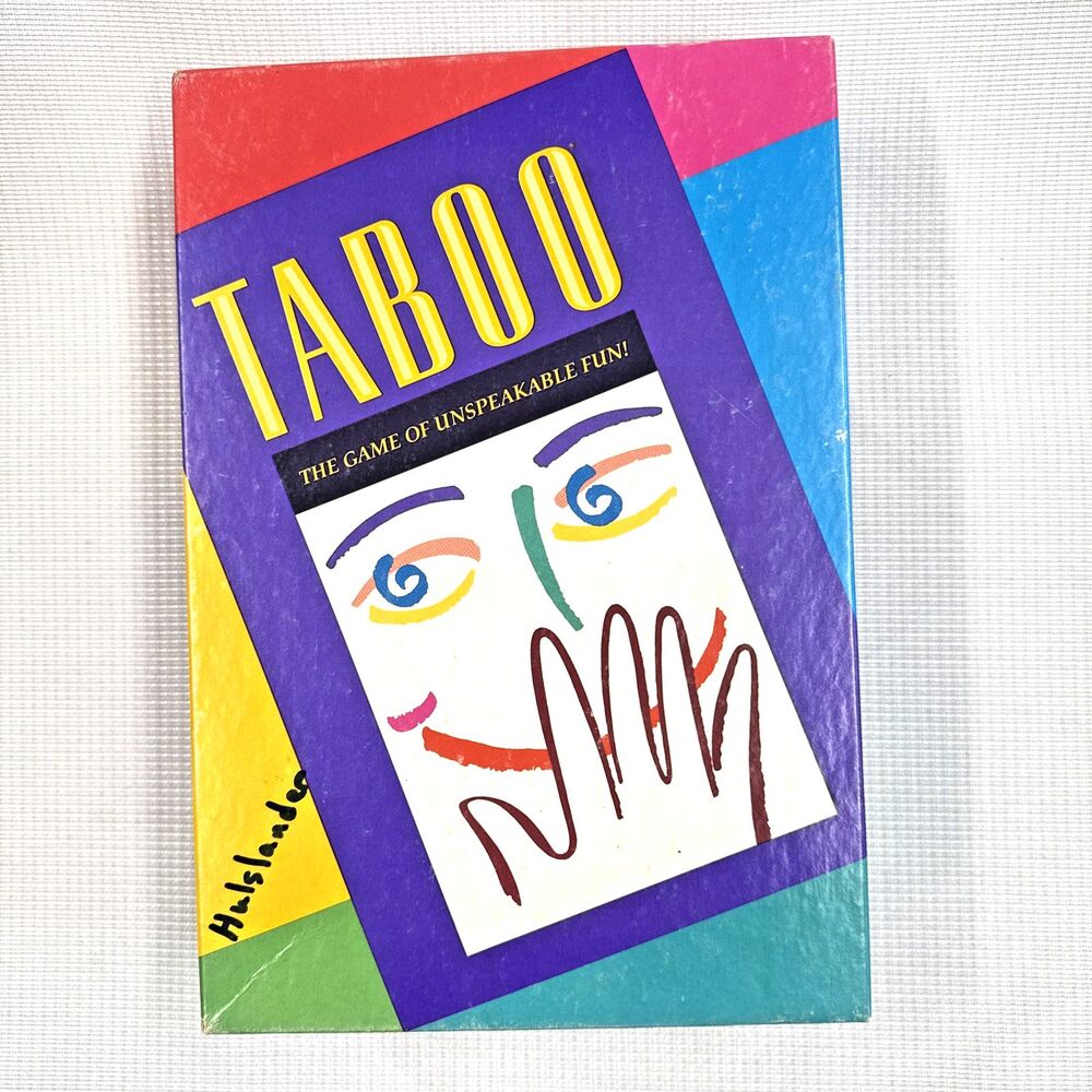Vintage 1989 Taboo A Milton Bradley Game Ages 12-Adult - Good used condition